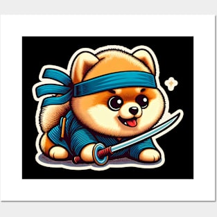 Pomeranian ninja Posters and Art